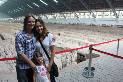 us at the Terra Cotta Warriors