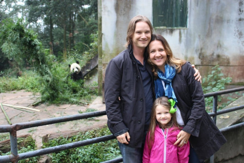 Us At The First Panda Enclosure!