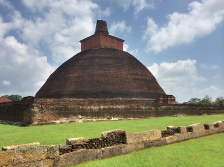 The world's oldest stupa, very famous to Buddhism. This is the 3rd largest ancient structure in the world after the pyramids. BIG