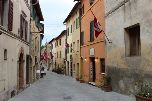 The town of Montalcino- one of our favorite towns in Tuscany