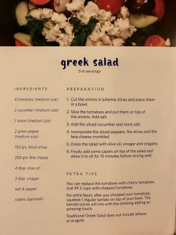 the best recipe for a Greek salad!