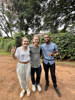 Luna and Josh with our guide, James