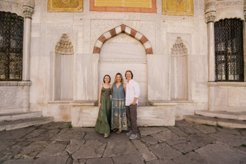 us at the Blue Mosque